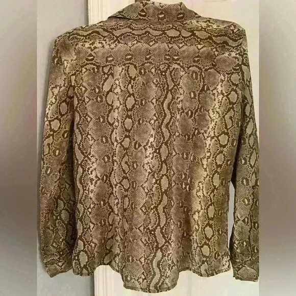 Michael Kors Womens Sz 12 Long Sleeve Button Collared Dress Shirt Blouse NWOT - Picture 6 of 11